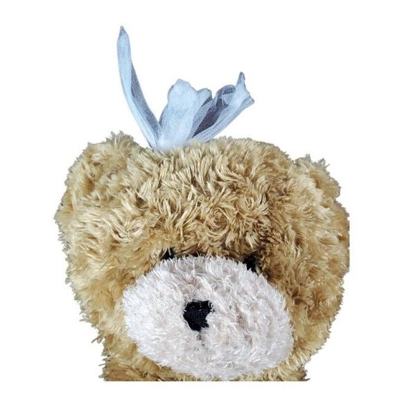 Animal Adventure Bear Brown Floppy Furry White Bow Soft Huggable Shaggy Long 19" - Picture 4 of 8